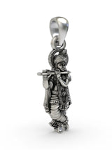 Lord Krishna Sterling Silver Pendant