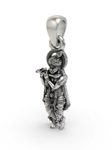 Lord Krishna Sterling Silver Pendant
