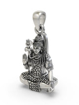 Lord Shiva Sterling Silver Pendant