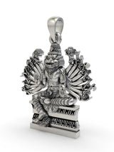 Lord Narasimha Avatar of Vishnu Sterling Silver Pendant
