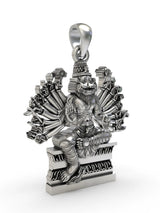 Lord Narasimha Avatar of Vishnu Sterling Silver Pendant