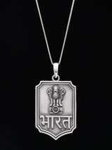 Ashoka Stambha National Emblem Sterling Silver Pendant