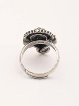 Oxidised Sterling Silver Lord Ganesha Ring