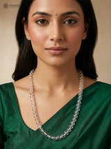 Natural Clear Quartz Beads Japa Mala Necklace