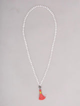 Natural Clear Quartz Beads Japa Mala Necklace