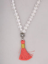 Natural Clear Quartz Beads Japa Mala Necklace