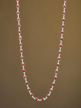 Natural Rudraksha and Sterling Silver Mala Necklace