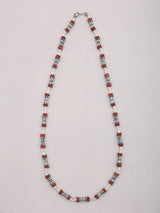 Sterling Silver Damru Mala with Natural Rudraksha Beads