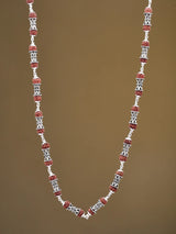 Sterling Silver Damru Mala with Natural Rudraksha Beads
