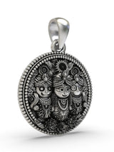 Lord Jagannath Balabhadra Subhadra Sterling Silver Pendant