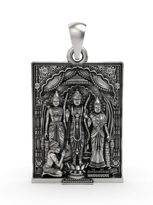 Ram Darbar Temple Sterling Silver Pendant