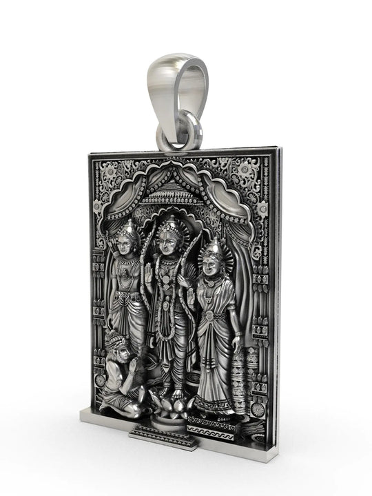 Ram Darbar Temple Sterling Silver Pendant
