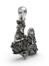 Radha Krishna Sterling Silver Pendant