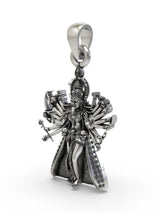 Goddess Mahakali Ugra Roop Sterling Silver Pendant