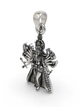 Goddess Mahakali Ugra Roop Sterling Silver Pendant