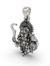 Goddess Kali Skull Garland Sterling Silver Pendant