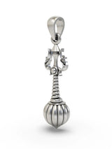 Lord Hanuman Mace and Trishul Sterling Silver Pendant