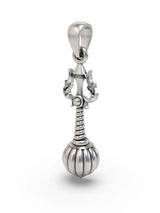 Lord Hanuman Mace and Trishul Sterling Silver Pendant