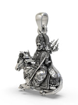 Mahagauri Navadurga on Bull Sterling Silver Pendant