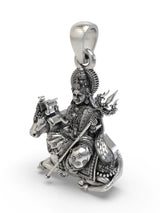 Mahagauri Navadurga on Bull Sterling Silver Pendant