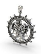 Sudarshan Chakra Sterling Silver Pendant