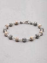 Tulsi and Shri Hari Sterling Silver Beads Bracelet