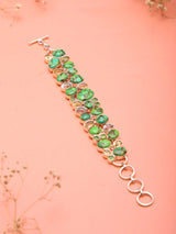 Multi-Gemstone Statement Sterling Silver Bracelet
