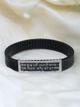Hanuman Chalisa Sterling Silver Adjustable Bracelet
