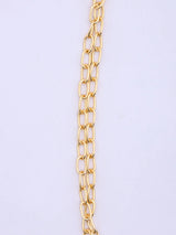 Oman 50 Baisa Coin and Leaf Drop Brass Necklace