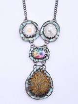 Rutile Gold Brass Tribal Pendant Necklace