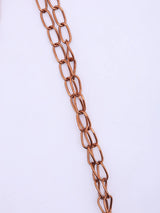 Raw Cut Stone and Baroque Pearl Drop Necklace