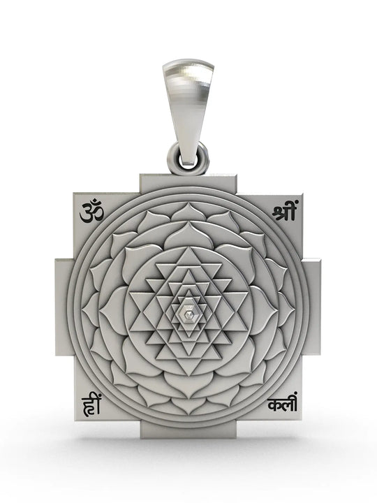 Shri Yantra Sterling Silver Pendant