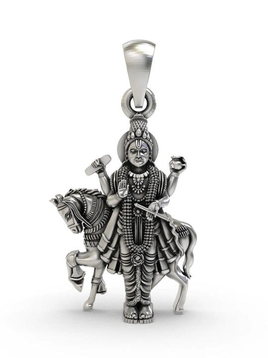 Shukracharya Sterling Silver Pendant for Men and Women