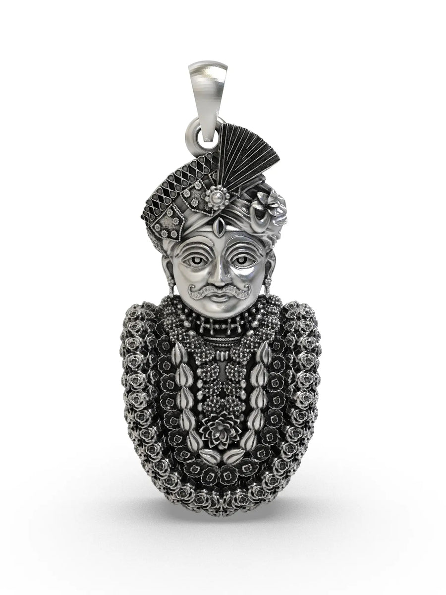 Mahakaleshwar Lord Shiva Sterling Silver Pendant