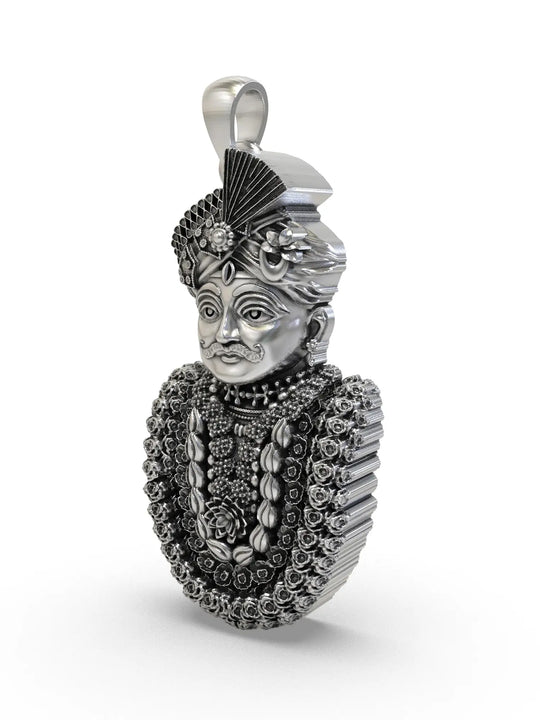 Mahakaleshwar Lord Shiva Sterling Silver Pendant