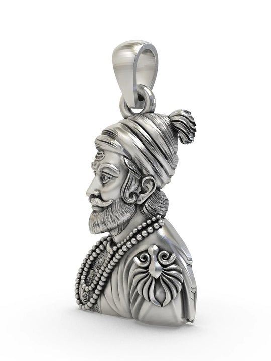 Chhatrapati Shivaji Maharaj Sterling Silver Pendant