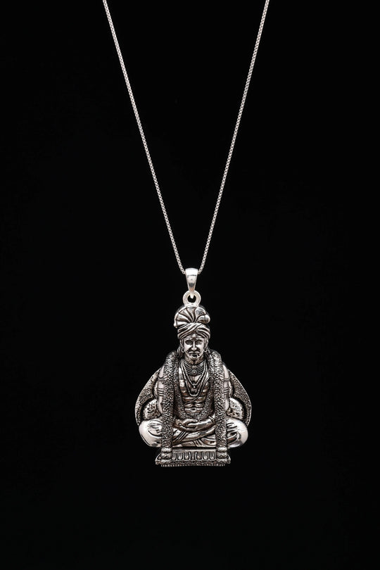Lord Muneeswarar Sterling Silver Pendant