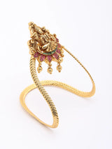 Goddess Lakshmi Temple Brass Vanki Armlet for Kids