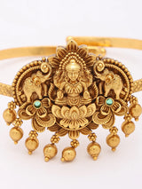 Goddess Lakshmi Brass Adjustable Armlet Baju Band