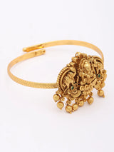 Goddess Lakshmi Brass Adjustable Armlet Baju Band