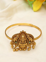 Goddess Lakshmi Brass Adjustable Armlet Baju Band