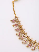 Polki Kundan Stone Studded Necklace and Earrings Set