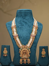 Radha Krishna Rajwadi Multi Strand Beaded Rani Haar Set