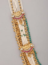 Radha Krishna Rajwadi Multi Strand Beaded Rani Haar Set