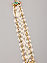 Radha Krishna Rajwadi Multi Strand Beaded Rani Haar Set