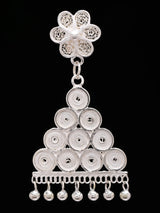 Cuttack Tarakasi Filigree Sterling Silver Earrings