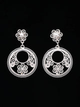 Floral Tarakasi Filigree Sterling Silver Drop Earrings