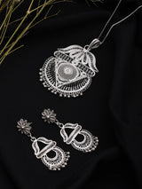 Tarakasi Filigree Sterling Silver Pendant and Earrings Set