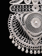 Tarakasi Filigree Sterling Silver Pendant and Earrings Set