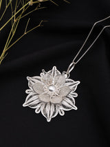Tarakasi Filigree Floral Sterling Silver Pendant